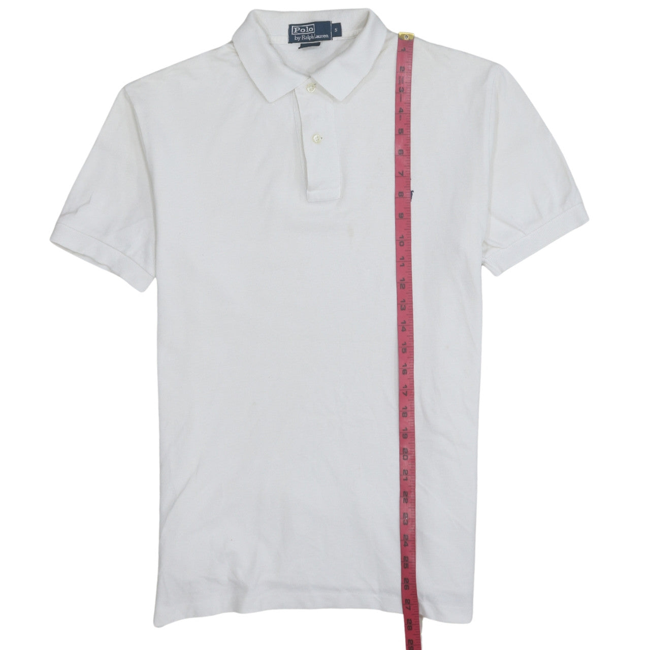 Ralph Lauren Men's White Cotton Polo Shirt Size S Classic Fit