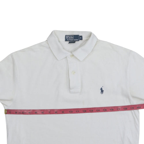 Ralph Lauren Men's White Cotton Polo Shirt Size S Classic Fit
