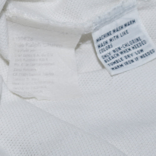 Ralph Lauren Men's White Cotton Polo Shirt Size S Classic Fit