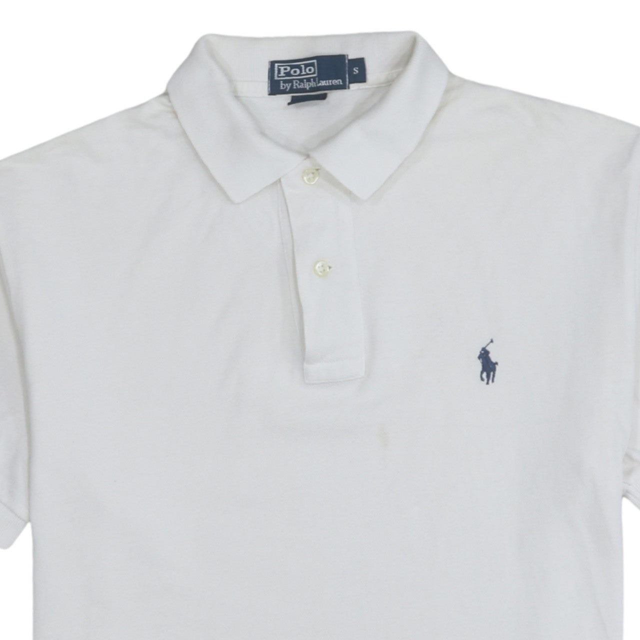 Ralph Lauren Men's White Cotton Polo Shirt Size S Classic Fit