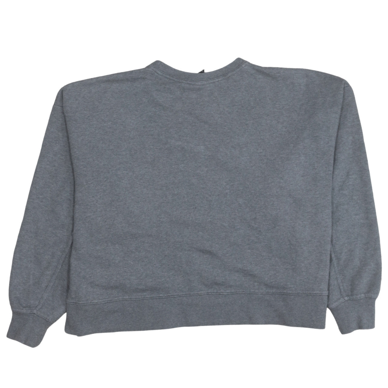 Nike Women Grey Logo Crew Neck Pullover Sweatshirt Size L