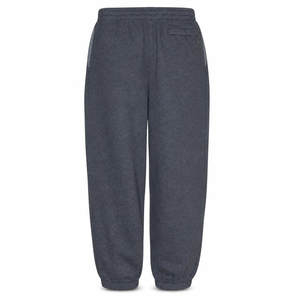 Front view of Nike Men's Grey Fleece Sweatpants, size S, Regular Fit Activewear