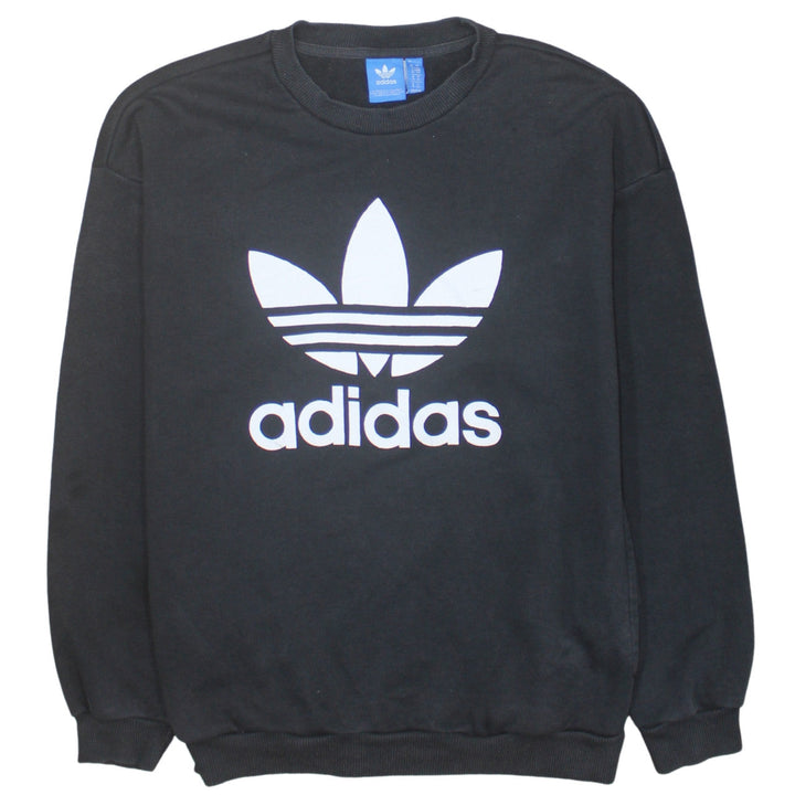Adidas Women’s Black Crew Neck Pullover Sweatshirt Size 10