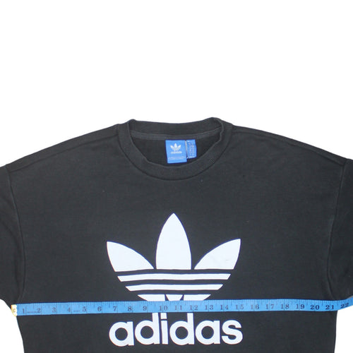 Adidas Women’s Black Crew Neck Pullover Sweatshirt Size 10