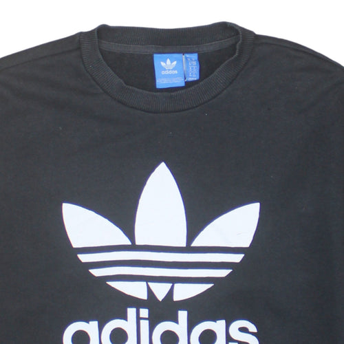 Adidas Women’s Black Crew Neck Pullover Sweatshirt Size 10