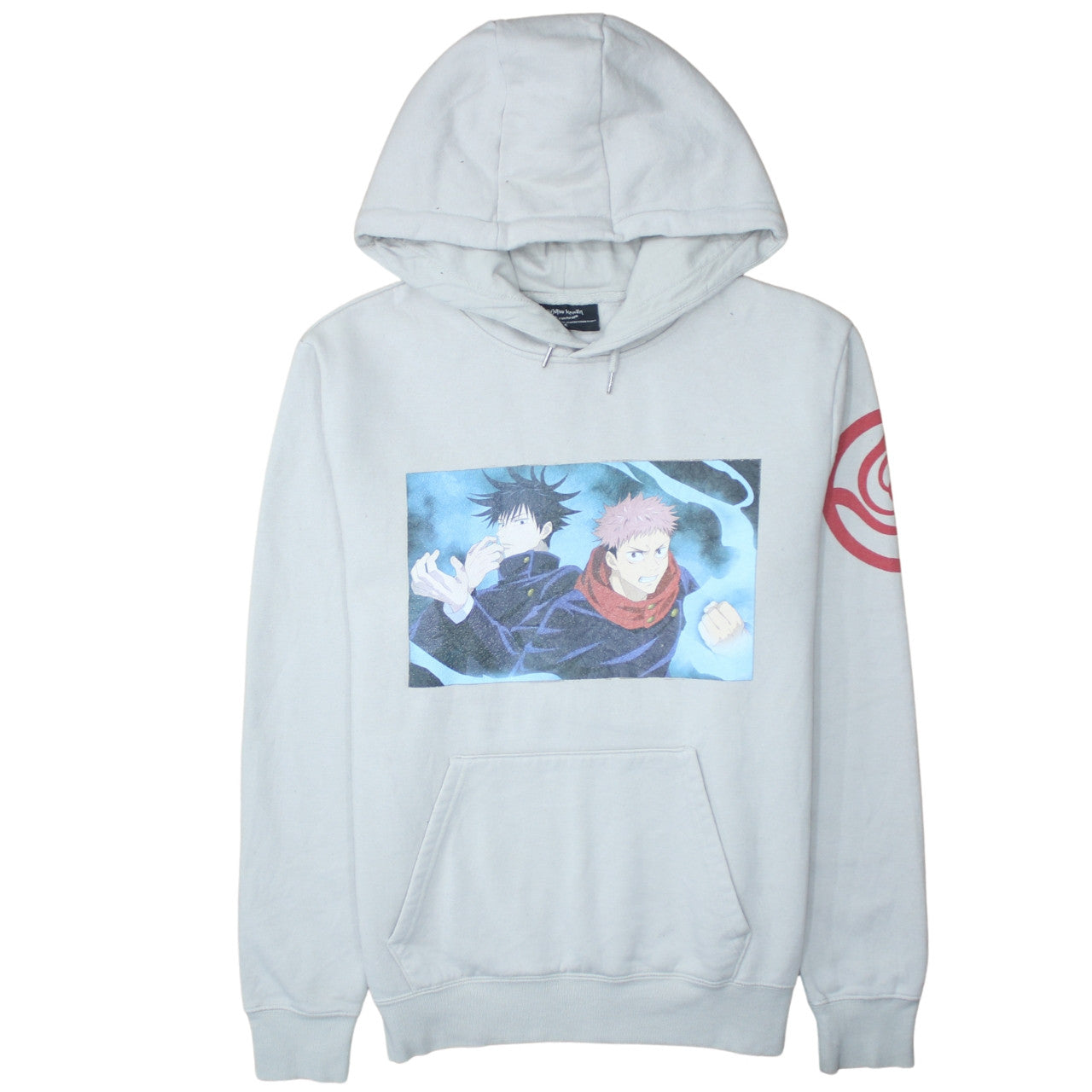 Primark Men’s Grey Anime Graphic Pullover Hoodie XL