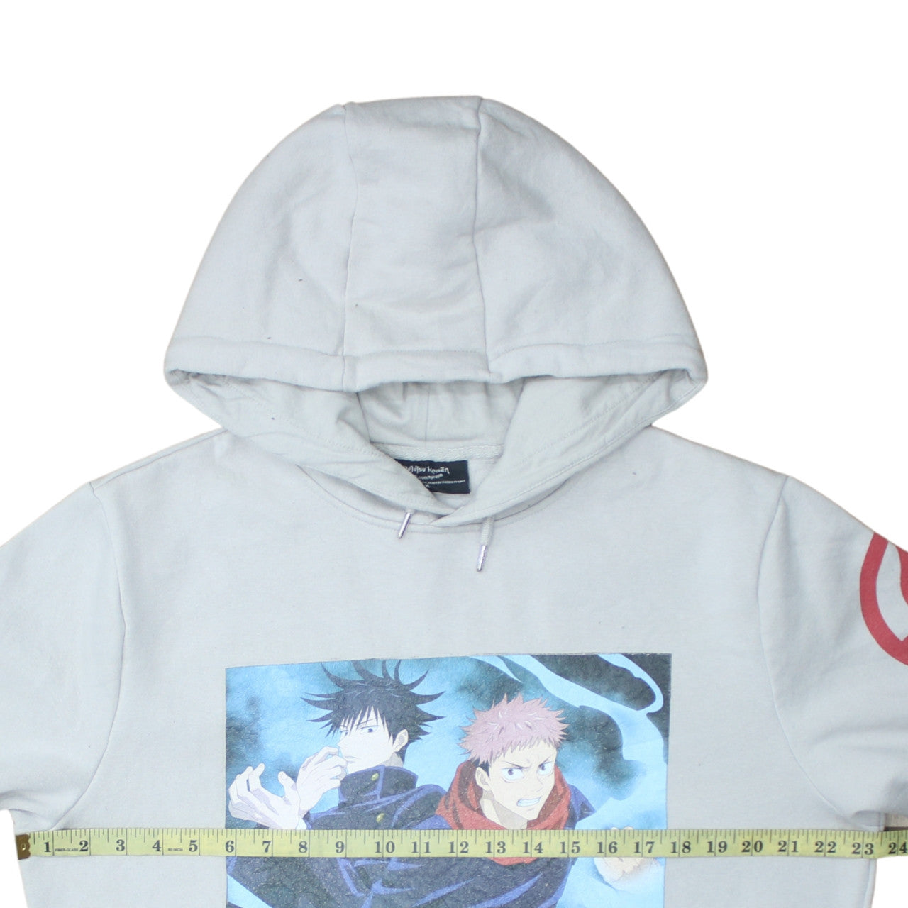 Primark Men’s Grey Anime Graphic Pullover Hoodie XL