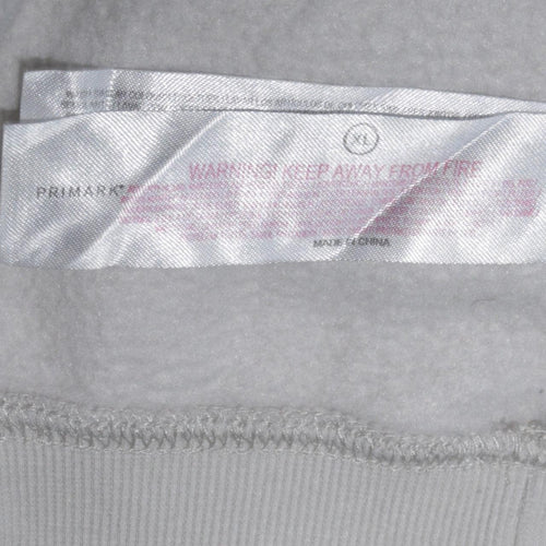 Primark Men’s Grey Anime Graphic Pullover Hoodie XL