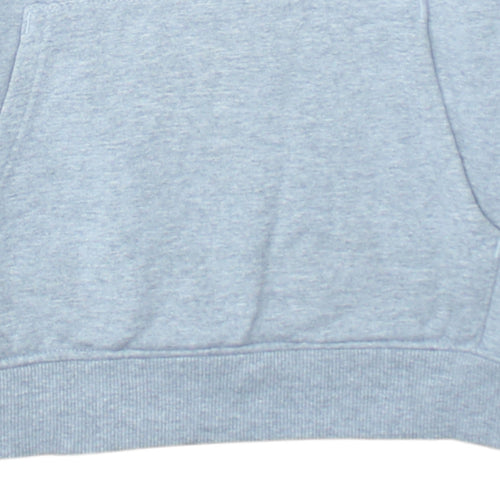 The North Face Boys Grey XL Pullover Hoodie Fleece Lined Logo Sweatshirt