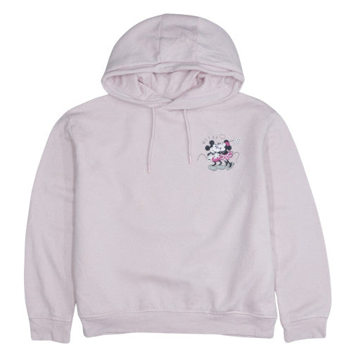 Disney Women Pink Minnie Mouse Pullover Hoodie Size Small