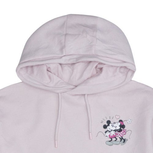 Disney Women Pink Minnie Mouse Pullover Hoodie Size Small
