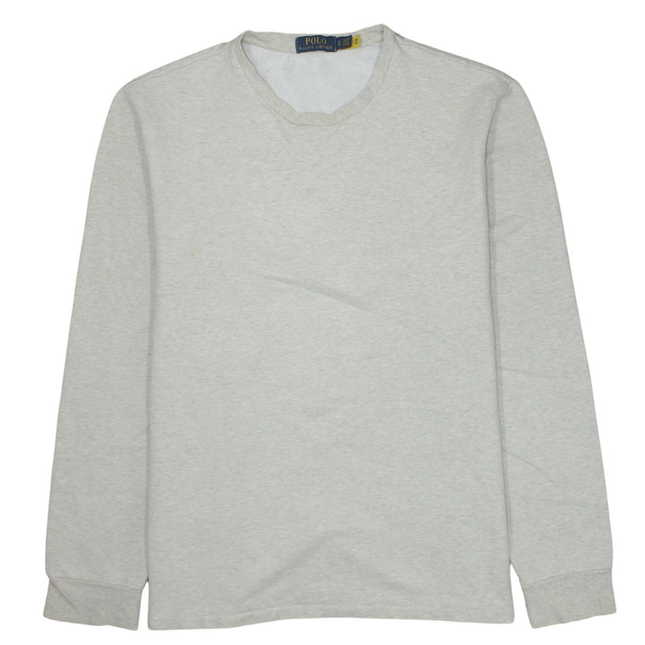 Polo Ralph Lauren Men's Grey Long Sleeve Pullover Sweatshirt L