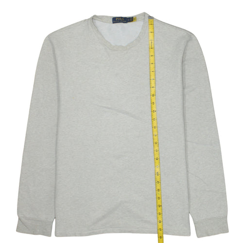 Polo Ralph Lauren Men's Grey Long Sleeve Pullover Sweatshirt L