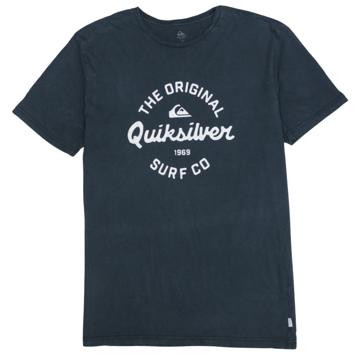 Quiksilver Men's Blue XL Surf Graphic Cotton T-Shirt