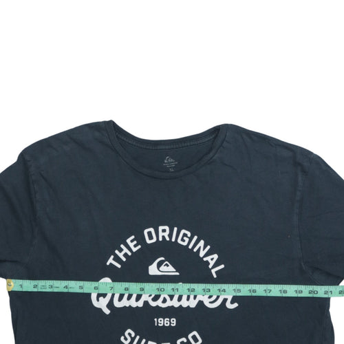 Quiksilver Men's Blue XL Surf Graphic Cotton T-Shirt