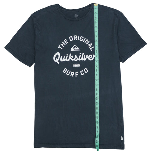 Quiksilver Men's Blue XL Surf Graphic Cotton T-Shirt