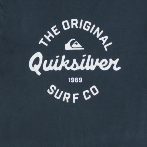Quiksilver Men's Blue XL Surf Graphic Cotton T-Shirt