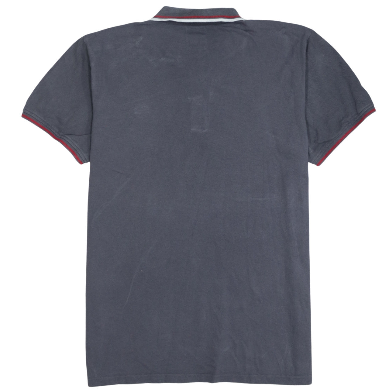 Kappa Men's Grey X-Large Polo Shirt with Red Trim Embroidered Logo