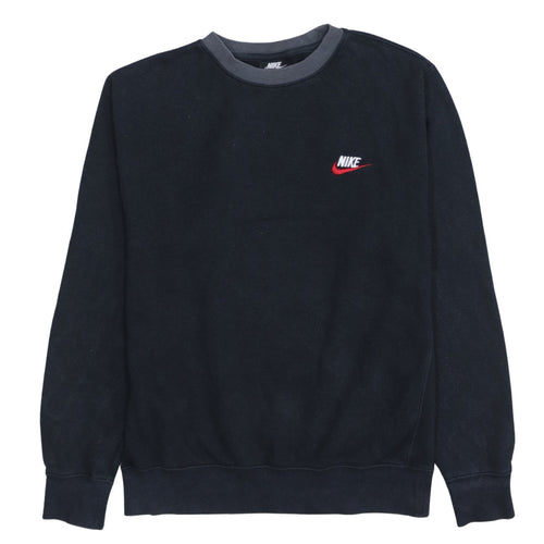 Nike Men's Black Small Crew Neck Pullover Sweatshirt