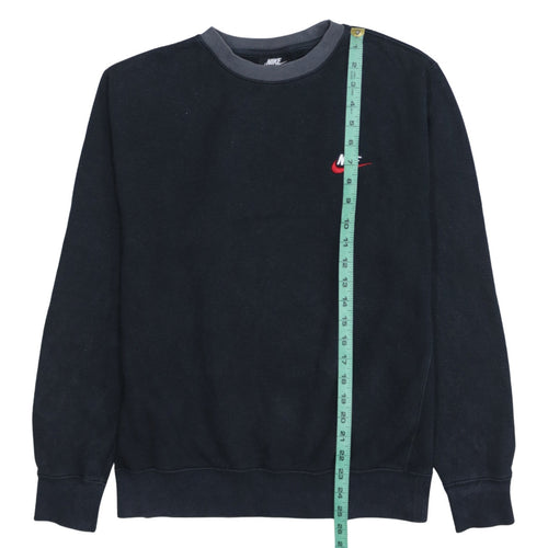 Nike Men's Black Small Crew Neck Pullover Sweatshirt