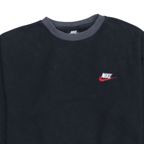 Nike Men's Black Small Crew Neck Pullover Sweatshirt