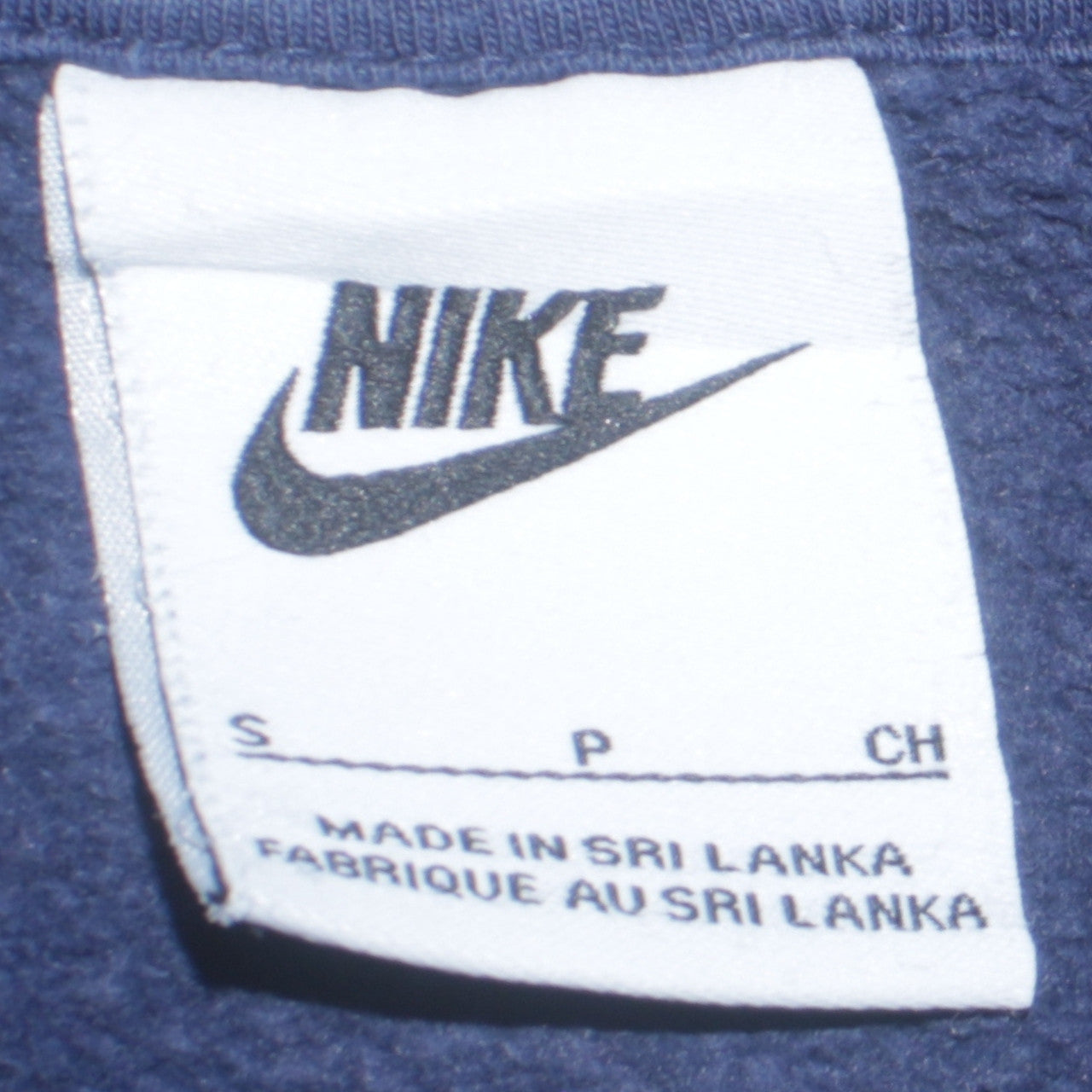 Nike Men's Blue Pullover Hoodie Small Logo Fleece Sweatshirt