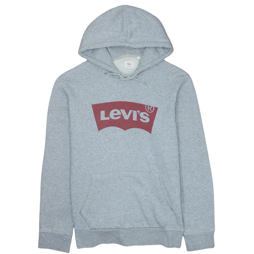 Levi's Men's Grey Logo Pullover Hoodie Size M Classic Fit