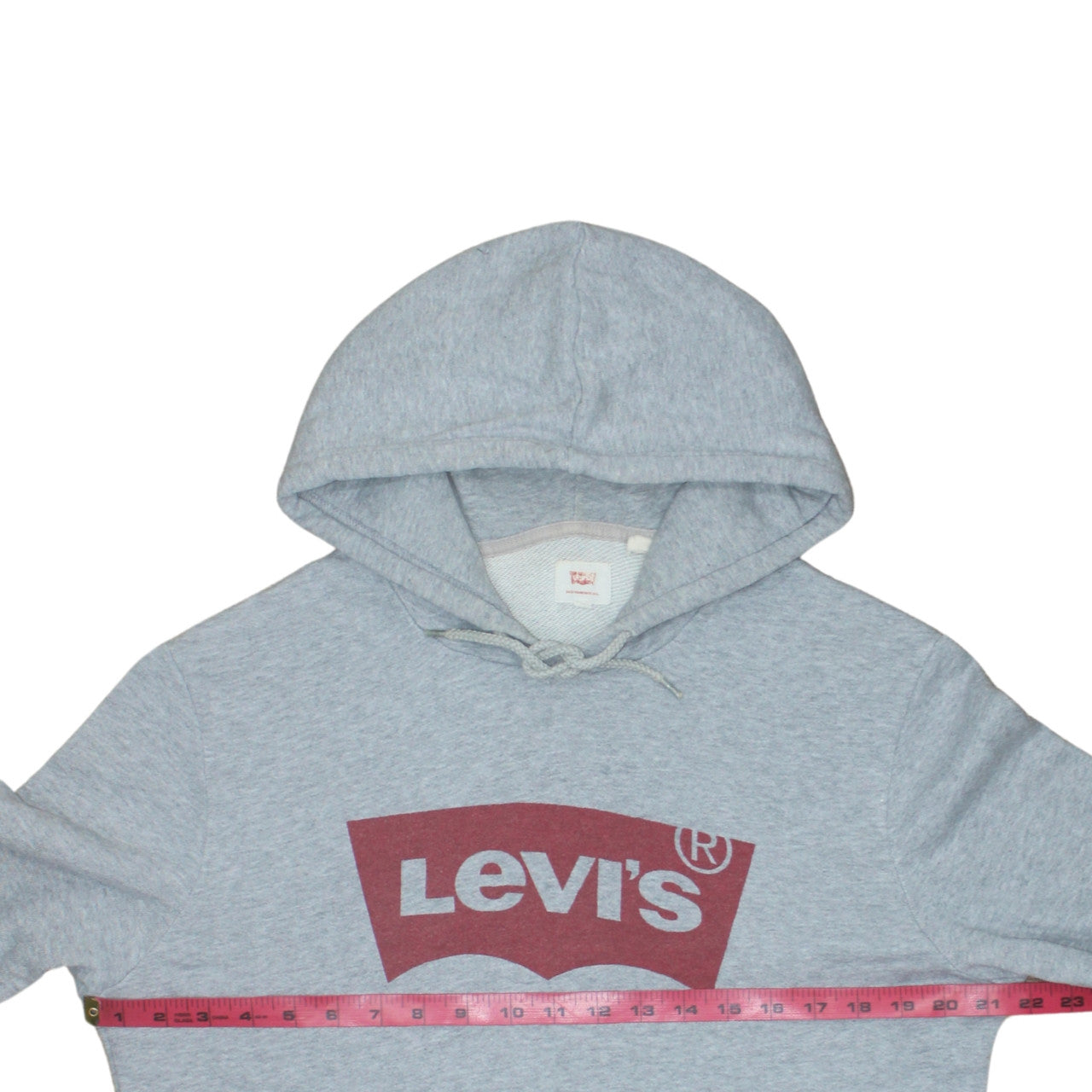 Levi's Men's Grey Logo Pullover Hoodie Size M Classic Fit