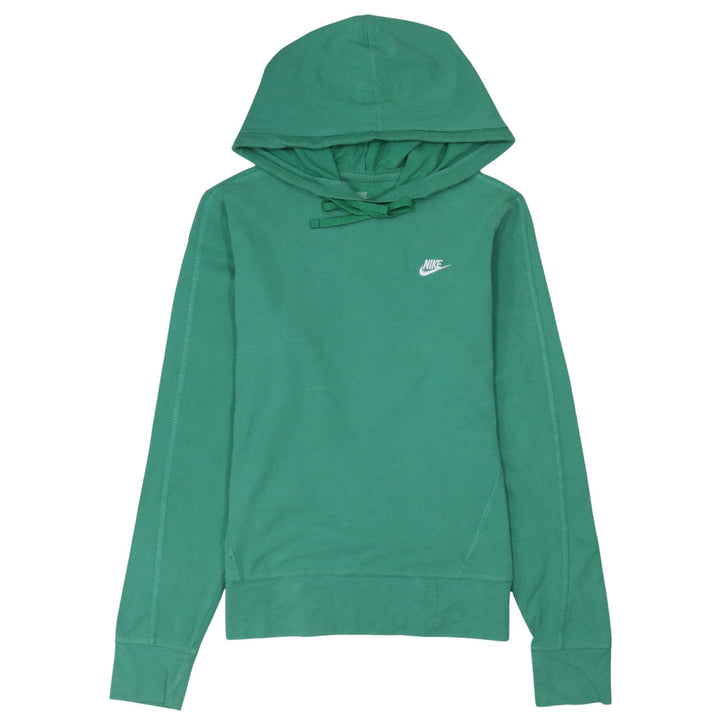 Nike Womens Green Pullover Hoodie Size 14/16 Cotton Sportswear