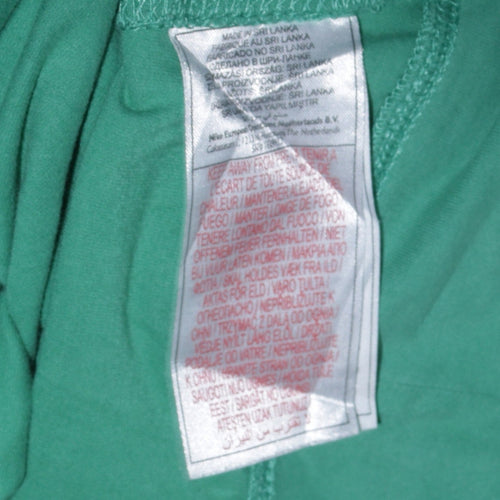 Nike Womens Green Pullover Hoodie Size 14/16 Cotton Sportswear