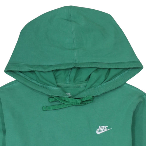 Nike Womens Green Pullover Hoodie Size 14/16 Cotton Sportswear