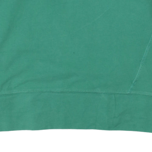 Nike Womens Green Pullover Hoodie Size 14/16 Cotton Sportswear
