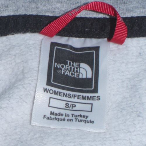 The North Face Womens Grey Pullover Hoodie Small Cotton Blend