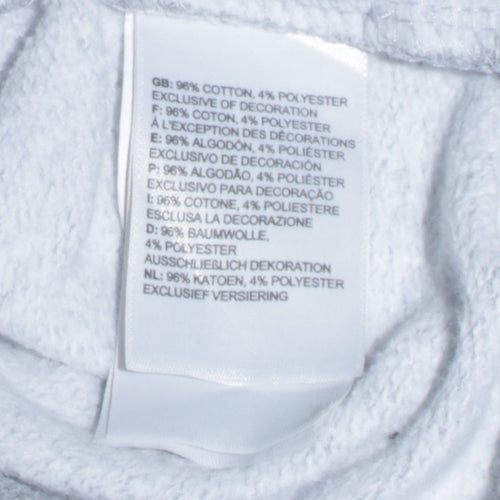 The North Face Womens Grey Pullover Hoodie Small Cotton Blend