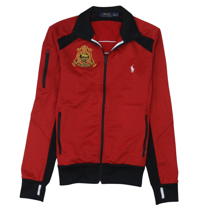 Ralph Lauren Men's Red Track Jacket Size S Athletic Fit Full Zip
