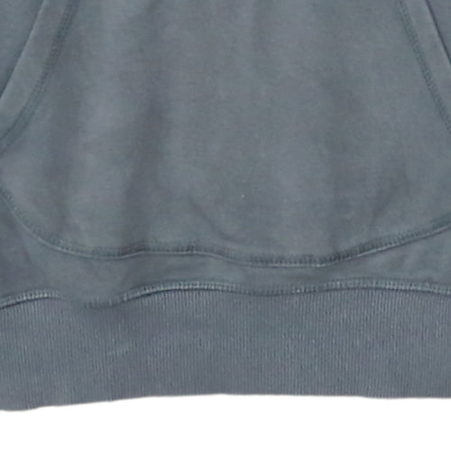 Adidas Originals Womens Grey Pullover Hoodie M Logo Graphic Print