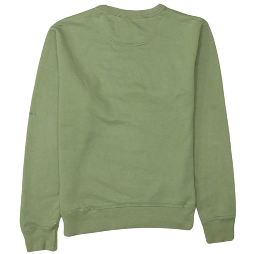 Champion Men's Green Crew Neck Fleece Sweatshirt Size S Regular Fit