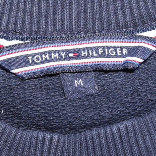Tommy Hilfiger Women's Navy Blue Pullover Sweatshirt M Embroidered Logo