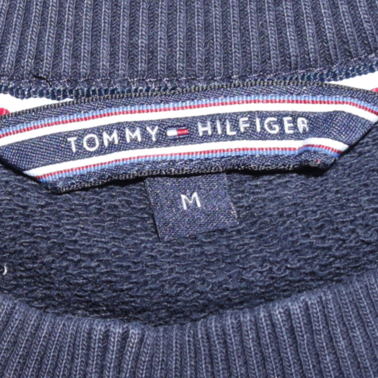 Tommy Hilfiger Women's Navy Blue Pullover Sweatshirt M Embroidered Logo