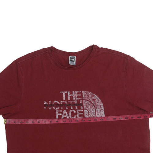 The North Face Men's Red XL Graphic Logo Cotton T-Shirt