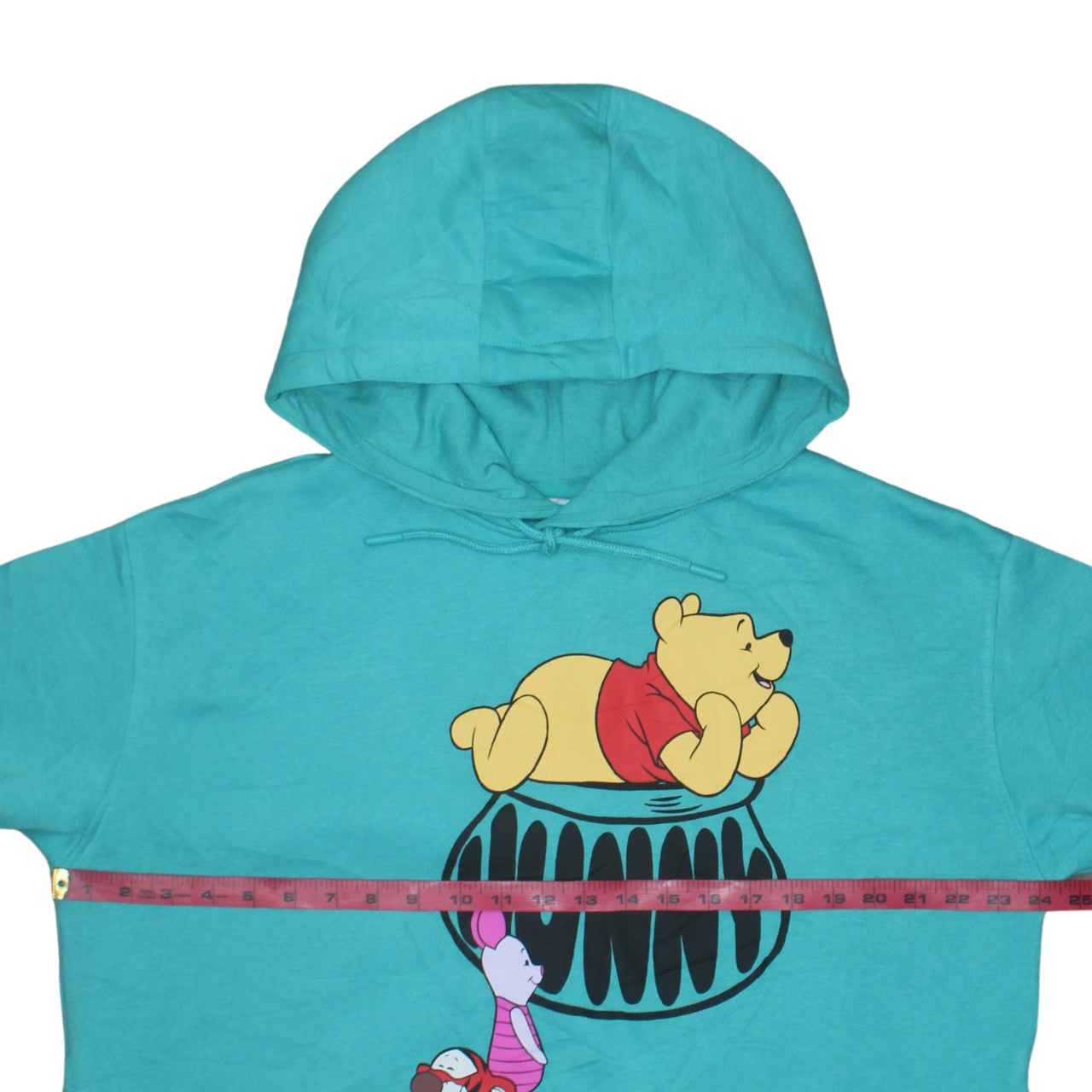 Disney Primark Women’s Turquoise Hoodie L Winnie the Pooh Graphic Print