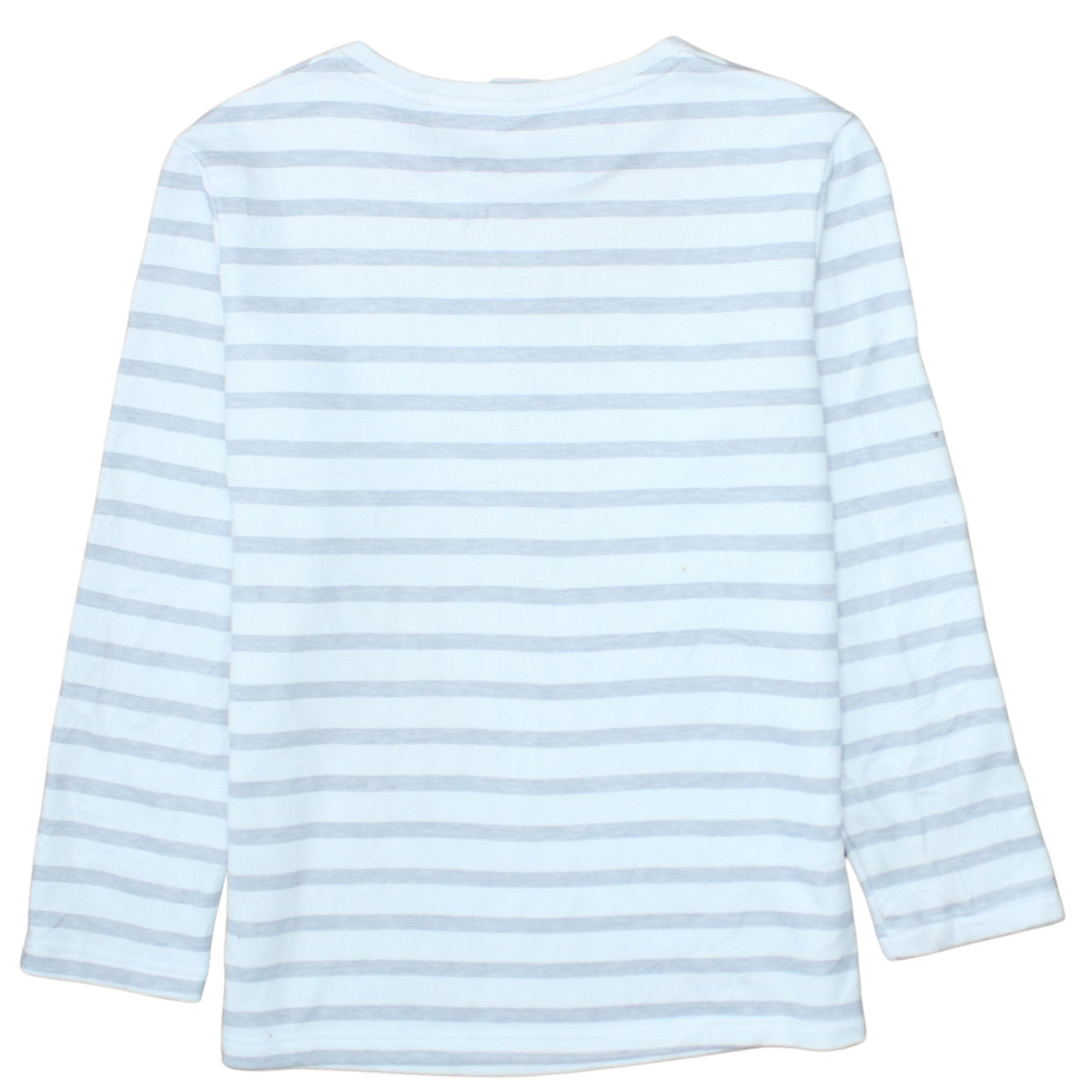 Disney Women’s Grey Striped Pullover Sweatshirt Mickey Mouse S