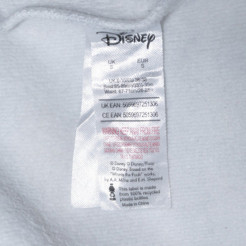 Disney Women’s Grey Striped Pullover Sweatshirt Mickey Mouse S