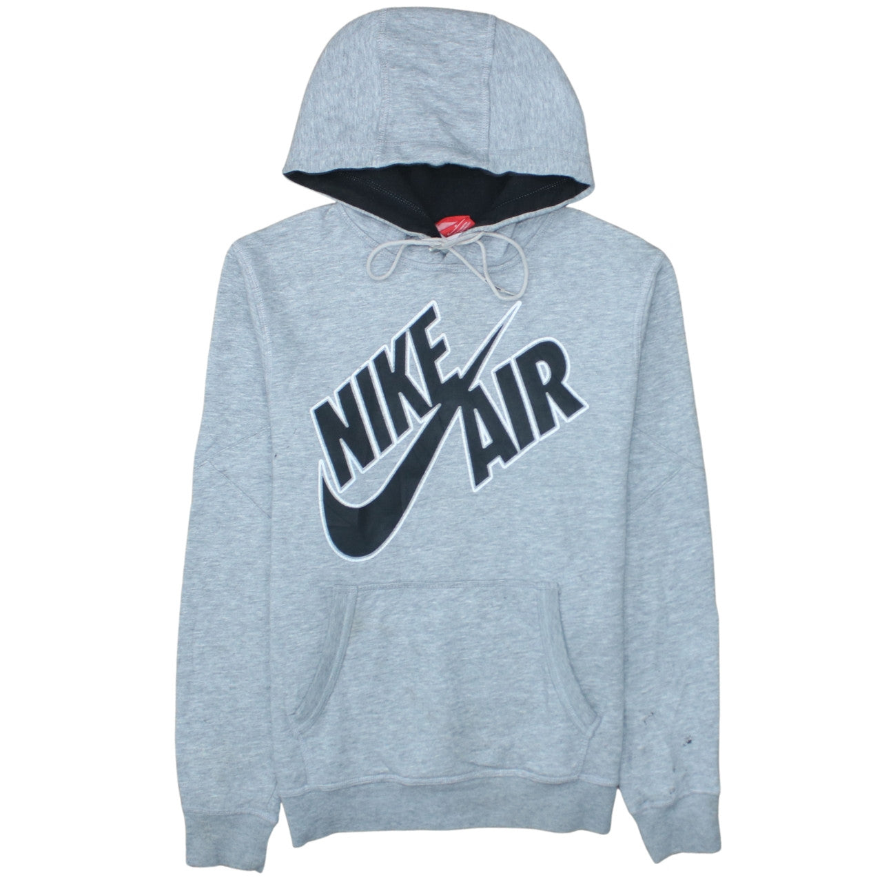 Nike Air Mens Grey Hoodie Medium Pullover Logo Sweatshirt