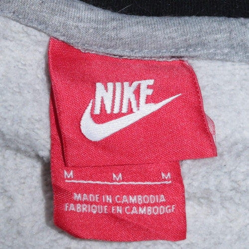 Nike Air Mens Grey Hoodie Medium Pullover Logo Sweatshirt
