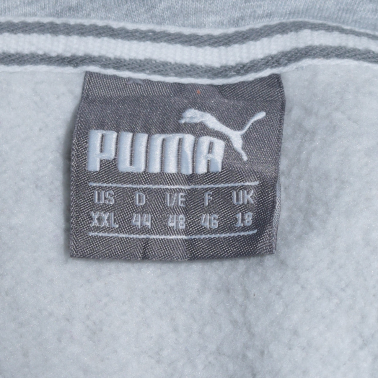 Puma Women's Grey Pullover Hoodie Size 18 Cotton Blend Logo Sportswear