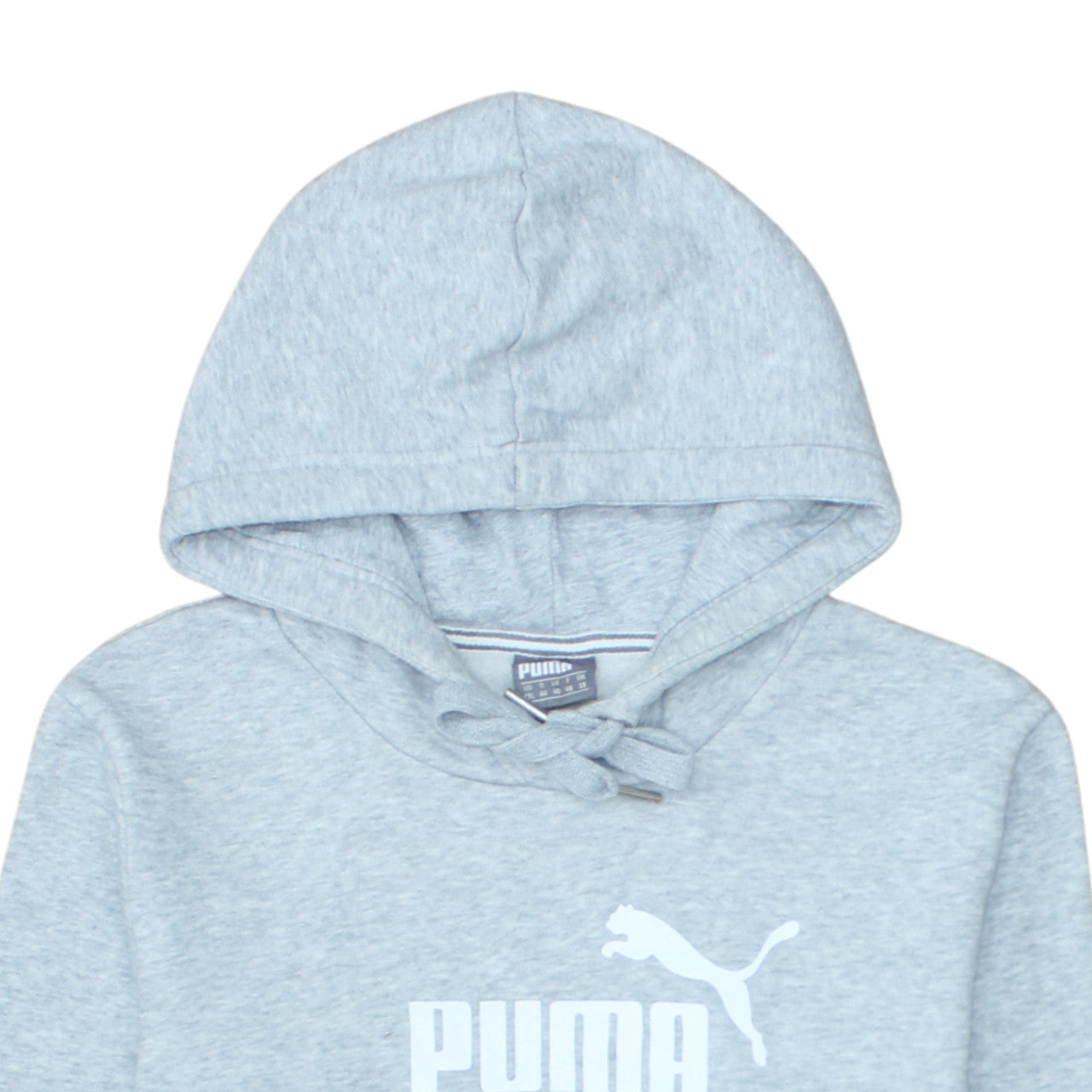 Puma Women's Grey Pullover Hoodie Size 18 Cotton Blend Logo Sportswear