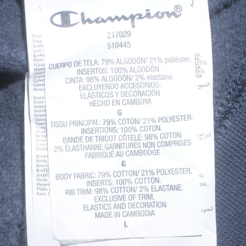 Champion Men's Green Camouflage Pullover Hoodie Size L