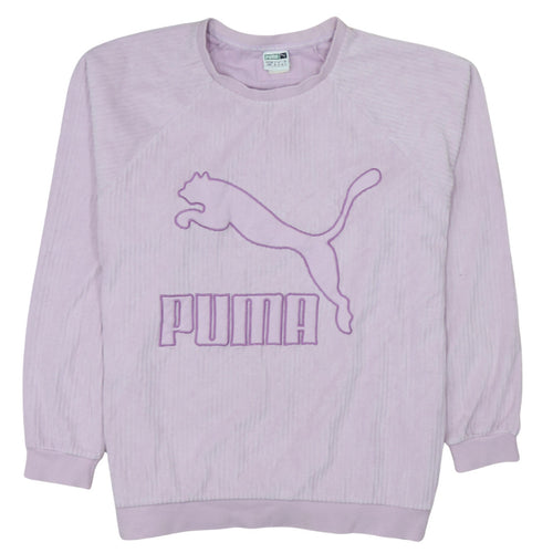 Puma Womens Lilac Crew Neck Pullover Sweatshirt Size 12