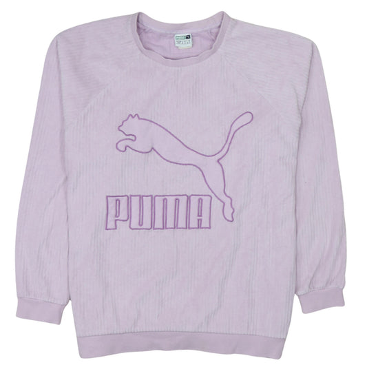 Puma Womens Lilac Crew Neck Pullover Sweatshirt Size 12